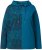 Ulla Popken Split Print LOVE Hoodie Teal - Mikiny & mikiny bez kapucne - 