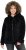 Ulla Popken Teddy Fleece Zip-Up Hoodie Black - Mikiny & mikiny bez kapucne - 