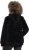 Ulla Popken Teddy Fleece Zip-Up Hoodie Black - Mikiny & mikiny bez kapucne - 