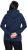 Ulla Popken Relaxed Fit Long Sleeve Hoodie Navy - Mikiny & mikiny bez kapucne - 