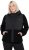 Ulla Popken Mixed Texture Hoodie Black - Mikiny & mikiny bez kapucne - 