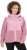 Ulla Popken Mixed Texture Hoodie Wildberry - Mikiny & mikiny bez kapucne - 