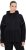 Ulla Popken Mix Fabric Reflective Trim Zip Hoodie Black - Mikiny & mikiny bez kapucne - 