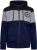 Kam Jeans 7083 Zip Thru Cut & Saw Brooklyn Hoodie Jet Black - Mikiny & mikiny bez kapucne - Mikiny & Mikiny s Kapucňou 2XL-12XL