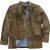 JP1880 Traditional Jacket Janker Goat Suede Brown - Bundy - Bundy Nadmerné Veľkosti 2XL-8XL