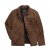 JP1880 Leather Jacket Nubuck Shirt Collar Brown - Bundy - Bundy Nadmerné Veľkosti 2XL-8XL
