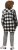 Ulla Popken Mixed Plaid Long Sleeve Button Down Shacket Black - Bundy - 