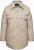 Ulla Popken Quilted Water Repellent Shirt Jacket Medium Grey - Bundy - 