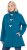 Ulla Popken HYPRAR Water-Repellent Softshell Jacket Teal - Bundy - 