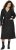 Ulla Popken Denim Acid Wash Trench Coat Black - Bundy - 
