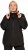Ulla Popken Lightweight Rain Jacket Black - Bundy - 