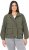 Ulla Popken Cargo Style Elastic Hem Jacket Olive Grey - Bundy - 