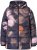 Ulla Popken HYPRAR Water-Repellent Allover Print Jacket Black - Bundy - 