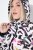 Ulla Popken HYPRAR Water-Repellent Allover Print Jacket Pale Beige - Bundy - Dámske bundy vo veľkých veľkostiach