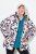Ulla Popken HYPRAR Water-Repellent Allover Print Jacket Pale Beige - Bundy - Dámske bundy vo veľkých veľkostiach