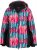 Ulla Popken HYPRAR Graphic Stripe Fully Lined Ski Jacket Teal - Bundy - 