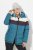 Ulla Popken HYPRAR Striped Triple Function Fully Lined Quilted Jacket Dark Petrol - Bundy - Dámske bundy vo veľkých veľkostiach