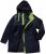Ulla Popken HYPRAR Triple Function Contrast Trim Quilted Lining Jacket Navy - Bundy - 