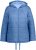 Ulla Popken Reversible Butterfly Print Fully Lined Quilted Jacket Blue Denim - Bundy - 
