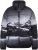 Ulla Popken HYPRAR Mountain Scene Performance Puffer Jacket Black - Bundy - 