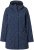 Ulla Popken Raindrop Print Longline Waterproof Jacket Navy - Bundy - 