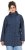 Ulla Popken Raindrop Print Longline Waterproof Jacket Navy - Bundy - 