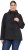 Ulla Popken HYPRAR Toggle Button Microfleece Lined Jacket Black - Bundy - 