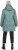 Ulla Popken HYPRAR Drawstring Waist Parka Grey Green - Bundy - 