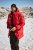 JAY-PI Warm Quilted Parka Dual Function Windproof and Water Repellent Red - Bundy - Bundy Nadmerné Veľkosti 2XL-8XL