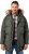 JP1880 Quilted Parka Lightweight and Warm with Faux Fur Hood Dark Green - Bundy - Bundy Nadmerné Veľkosti 2XL-8XL