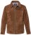 JP1880 Leather Jacket Genuine Cowhide Brown - Bundy - Bundy Nadmerné Veľkosti 2XL-8XL