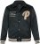 JP1880 Blouson Velour with Chest Embroidery Dark Green - Bundy - Bundy Nadmerné Veľkosti 2XL-8XL