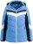 Ulla Popken HYPRAR Chevron Stripe Triple Function Quilted Fully Lined Ski Jacket Pastel Petrol - Bundy - 
