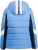 Ulla Popken HYPRAR Chevron Stripe Triple Function Quilted Fully Lined Ski Jacket Pastel Petrol - Bundy - 