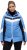 Ulla Popken HYPRAR Chevron Stripe Triple Function Quilted Fully Lined Ski Jacket Pastel Petrol - Bundy - 