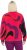 Ulla Popken Abstract Print Zip Fleece Jacket Pink Berry - Bundy - 