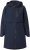 Ulla Popken Hooded with Zippered Pockets and Zippered Side Slits Jacket Navy - Bundy - 