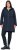 Ulla Popken Hooded with Zippered Pockets and Zippered Side Slits Jacket Navy - Bundy - 