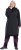 Ulla Popken Extra Long Functional Coat Black - Bundy - 
