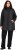 Ulla Popken HYPRAR Mixed Texture Water-Repellent Jacket Black - Bundy - 