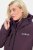 Ulla Popken HYPRAR Softshell Fleece Lined Jacket Dark Blackberry - Bundy - Dámske bundy vo veľkých veľkostiach
