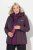 Ulla Popken HYPRAR Softshell Fleece Lined Jacket Dark Blackberry - Bundy - Dámske bundy vo veľkých veľkostiach