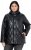 Ulla Popken Faux Leather Quilted Jacket Black - Bundy - 