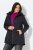 Ulla Popken HYPRAR Star Print Softshell Jacket Black - Bundy - Dámske bundy vo veľkých veľkostiach