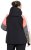 Ulla Popken HYPRAR Patchwork Sleeve Performance Jacket Black - Bundy - 