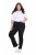 Ulla Popken Straight Leg Mandy Fit Stretch Jeans Black - Džínsy - Dámske džínsy veľkých veľkostí