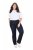 Ulla Popken Straight Leg Mandy Fit Stretch Jeans Dark Blue Denim - Džínsy - Dámske džínsy veľkých veľkostí