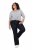 Ulla Popken Marie Fit Bootcut Stretch Jeans Dark Blue Denim - Ulla Popken - Ulla Popken oblečenie nadmerných veľkostí