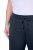 Ulla Popken Basic Drawstring Elastic Waist Cotton Blend Joggers Navy - Nohavice - Nohavice pre ženy vo veľkých veľkostiach