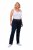 Ulla Popken Mony Elastic Waist Zip Pocket Jeans Dark Blue Denim - Džínsy - Dámske džínsy veľkých veľkostí